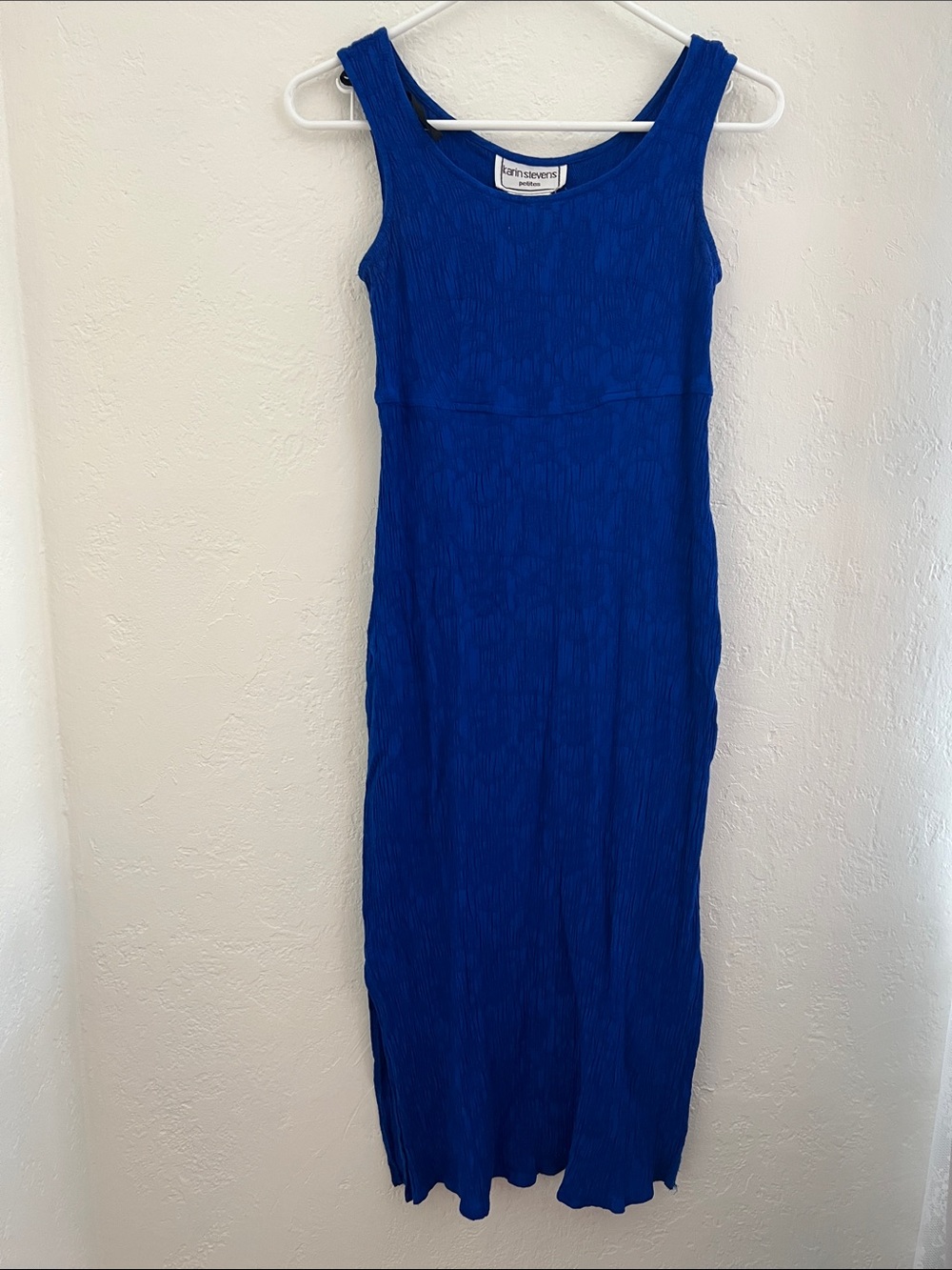 Vintage Karin Stevens Petite Blue Shift Dress 6P